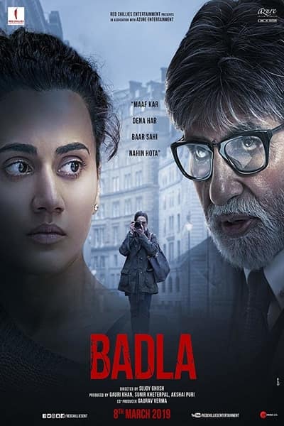Download Badla (2019) Hindi Movie 480p | 720p WEB-DL 400MB | 850MB