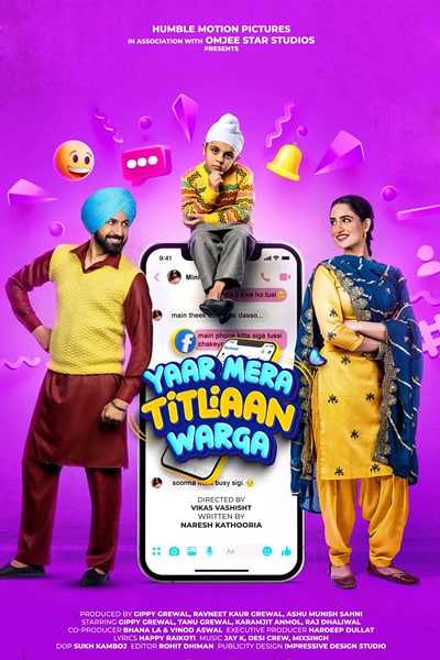 Download Yaar Mera Titliaan Warga (2022) Punjabi Movie 480p | 720p | 1080p WEB-DL