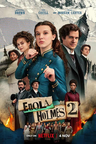 Download Enola Holmes 2 (2022) Dual Audio {Hindi-English} Movie 480p | 720p | 1080p WEB-DL ESub